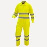 Bleu de haute visibilité, de matériau combiné, couleur jaune.