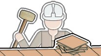 Carreleur en revêtements de sols.